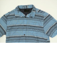 Light blue short-sleeved collared shirt