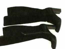 Long black winter boots