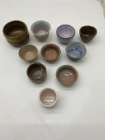 Set of 10 cups for Chinese tea ceremony