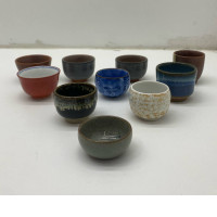 Set of 10 sauce plates