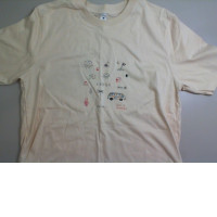 Children's T-shirt, beige. SIZE M Children's T-shirt, beige. SIZE M