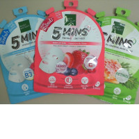 Set of 3 face masks, 5 minutes