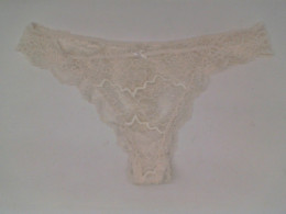 White lace panties