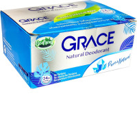 Set of 12 Grace Roll-on Alum 70 grams, natural 
