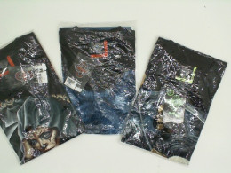 Set of 3 ROCKEAGLE T-shirts with skeleton print, size S