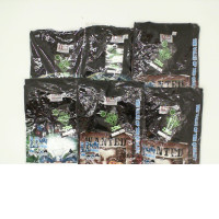 Set of 6 T-shirt R.E Kids Rock Eagle Black   