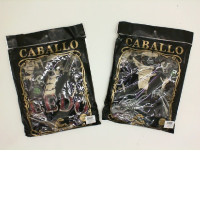 Set of 2 black CABALLO T-shirts with print, size L