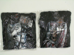 Set of 2 black ROCKEAGLE hoodies with skeleton print. Size S