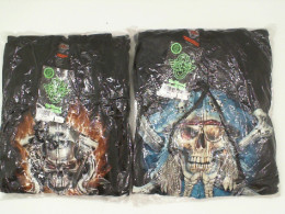 Set of 2 ROCK EAGLE Hooded jacket  Skull Hooded Jacket with Pirate Skull Print Size XL