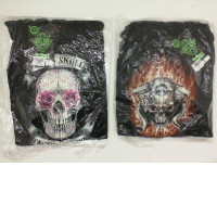 Set of 2 black ROCKEAGLE  hooded sweatshirts with Scull print. Size M