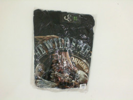 Black ROCKEAGLE hoodie with eagle print. Size L