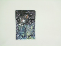 Black ROCKEAGLE t-shirt with WOLF print. Size M