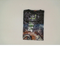 ROCK EAGL Men's shirt with a skull motorcycle pattern Size M