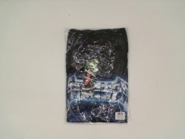 ROCK TEES Black shirt with blue letter pattern Size L ROCK TEES Black shirt with blue letter pattern Size L