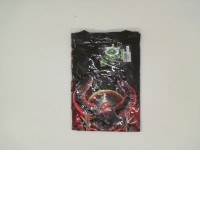 ROCK EAGLE Black shirt with red devil pattern Size M