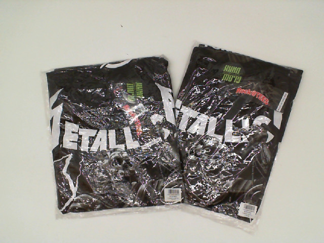 Set of 2 Black shirt with 2 skulls pattern Set of 2 Black shirt with 2 skulls pattern