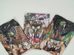 Set of 3 ROCK@TEES Black shirt with cartoon pattern 