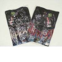 Set of 2 ROCK@TEES Black shirt with rock band pattern size 2XL