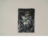 ROCK EAGLE Black shirt with white wolf pattern Size S