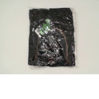 ROCK EAGLE Black hooded jacket with a green hair woman pattern Size S ROCK EAGLE Black hooded jacket with a green hair woman pattern Size S