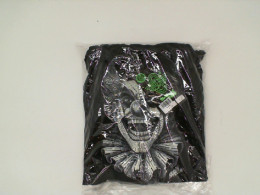 ROCK EAGLE Black hooded jacket with white clown pattern Size S