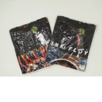 Set of 2 ROCK@TEES Black round neck t-shirt with rock band and globe design Size XL