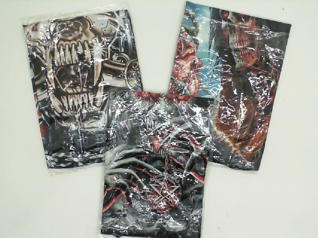 Set of 3 black ROCK@TEES T-shirts with demon print, size S Set of 3 black ROCK@TEES T-shirts with demon print, size S
