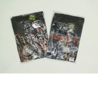 Set of 2 black ROCK@TEES T-shirts with band print: RAMMSTEIN, SLIPKNOT, size M