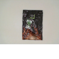 ROCK EAGLE Black round neck t-shirt with skull pattern and lights Szie S