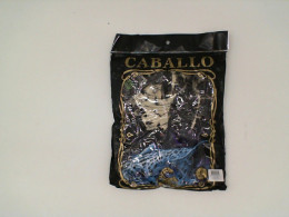 SUPER GLOW Black round neck t-shirt with blue leopard print Size L