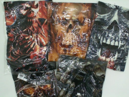 LARGE SET OF 5 ROCKEAGLE T-shirts with skeleton print