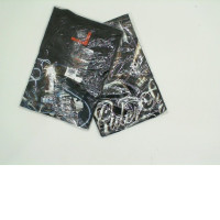 Set of 2 black ROCKEAGLE t-shirts with motorbike print.Size L