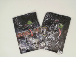 Set of 2 ROCK@TEES Black round neck t-shirt with rock band design Size L