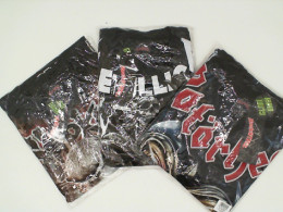 Set of 3 ROCK@TEES Black round neck t-shirt with grim reaper pattern  