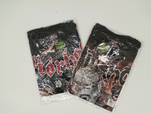 Set of 2 ROCK@TEES Black round neck t-shirt with grim reaper pattern Size M Set of 2 ROCK@TEES Black round neck t-shirt with grim reaper pattern Size M