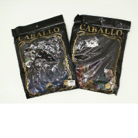 Set of SUPER GLOW Black round neck t-shirt with a black cat and Joker riding a motorcycle pattern. Size L