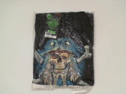 ROCK EAGLE Black hooded jacket with skull print Size L 