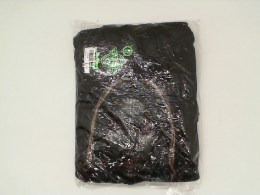 Black hooded jacket with green hair pattern for a woman Size 2XL