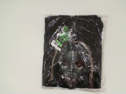 ROCK EAGLE Black hooded jacket with green hair pattern for a woman Size M