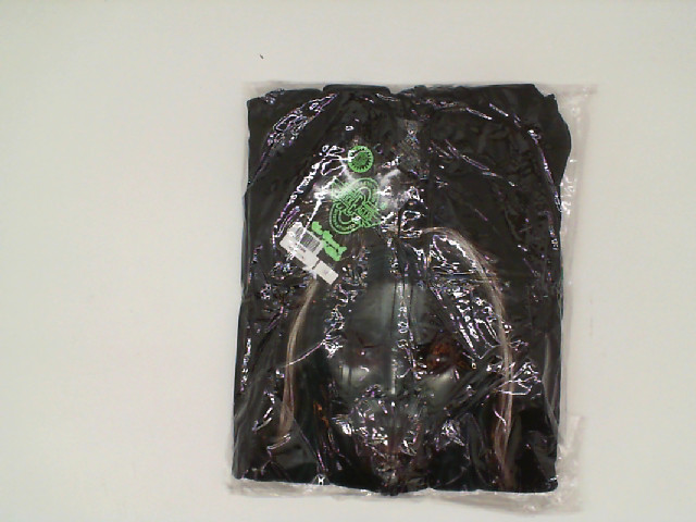 ROCK EAGLE Black hooded jacket with green hair pattern for a woman Size M ROCK EAGLE Black hooded jacket with green hair pattern for a woman Size M