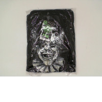 ROCK EAGLE Black hooded jacket with white clown pattern Size 2XL