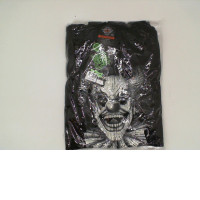 ROCK EAGLE Black hooded jacket with white clown pattern Size 3XL