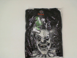 ROCK EAGLE Black hooded jacket with white clown pattern Size 3XL