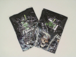 Set of 2 ROCK EAGLE Black round neck t-shirt with a grim reaper riding a motorcycle pattern. Size S