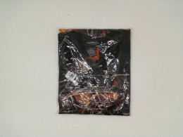 ROCK EAGLE Black round neck t-shirt with a pattern of a grim reaper riding a motorcycle. Size 2XL 