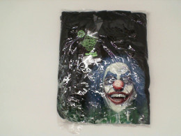 ROCK EAGLE Black hooded jacket with a smiling Joker clown pattern Size 2XL 