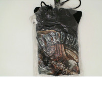 Black ROCKEAGLE hoodie with eagle print. Size XL