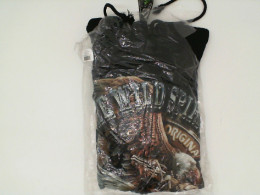 Black ROCKEAGLE hoodie with eagle print. Size XL