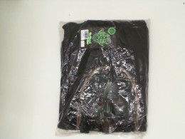 ROCK EAGLE Black hooded jacket with green hair pattern for a woman Size L
