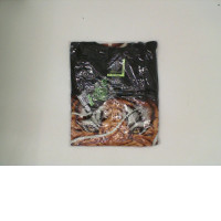 ROCK EAGLE Black round neck t-shirt with yellow tiger pattern Size XL